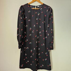 EUC LIKE NEW OLD NAVY DITSY FLORAL LONGSLEEVES SHIFT DRESS STYLE SIZE SMALL